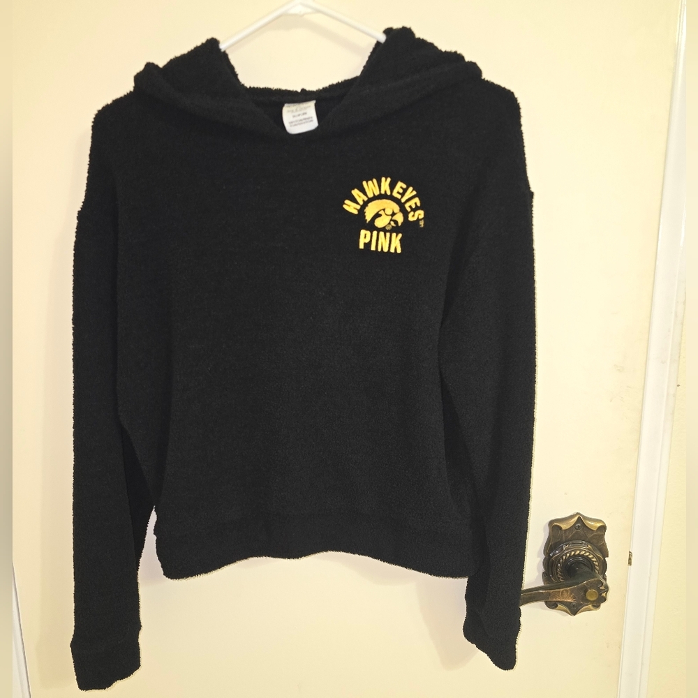 PINK Victoria's Secret Iowa Hawkeyes Fleece Hoodie Size: XS